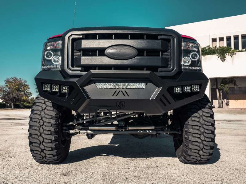 Road Armor 6112XFPRB 11-16 Ford F-250 SPARTAN Front Bumper Bolt-On Pre-Runner Guard - Tex Blk