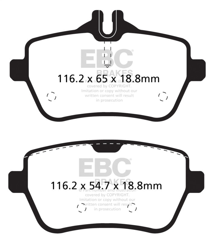 EBC DP32180C 14+ Mercedes-Benz S550 4.7 Twin Turbo Redstuff Rear Brake Pads