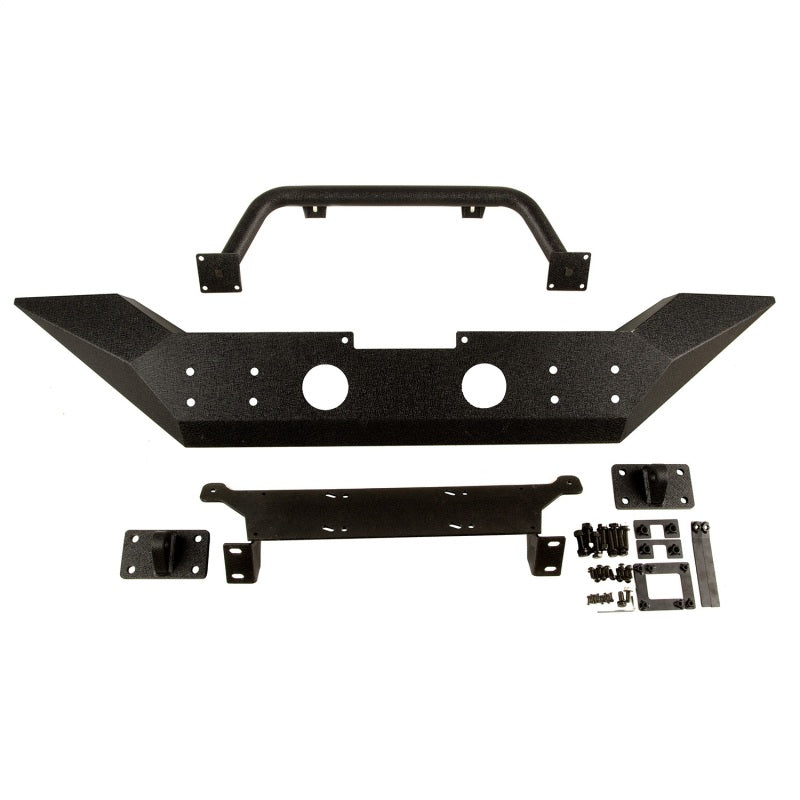 Rugged Ridge 11548.01 Spartan Front Bumper HCE W/Overrider 07-18 Jeep Wrangler JK