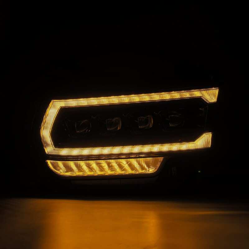 AlphaRex 880552 19-21 RAM 2500 NOVA LED Proj Headlights Plank Style Alpha Blk w/Activ Light/Seq Signal/DRL