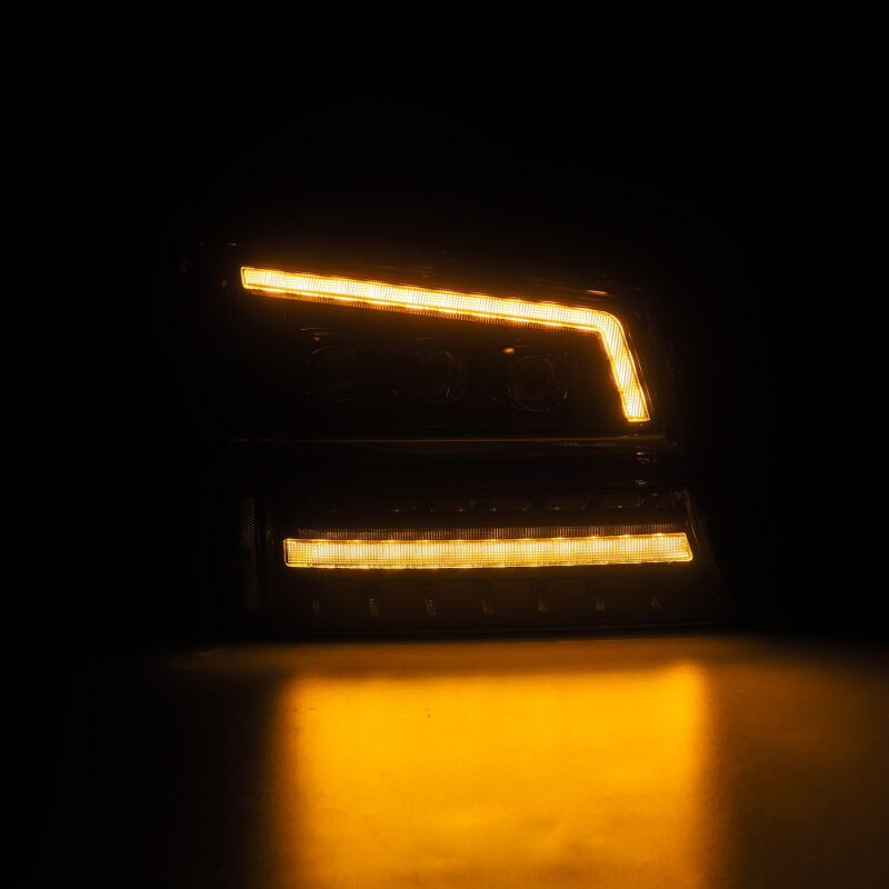 AlphaRex 880254 03-06 Chevy Silverado 1500/2500HD/3500HD/Avalanche Alpha-Black NOVA LED Proj Headlights