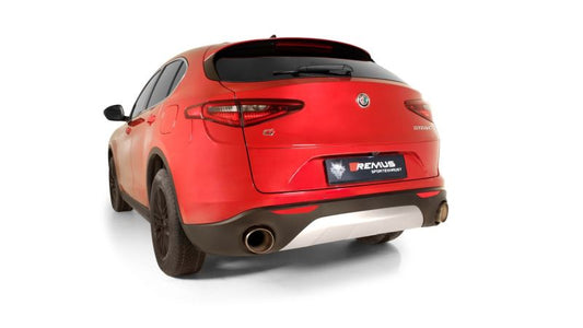 Remus 026117 1500 2017 Alfa Romeo Stelvio Q4 AWD 2.0L Turbo Multiair Axle Back Exhaust (Tail Pipes Req)