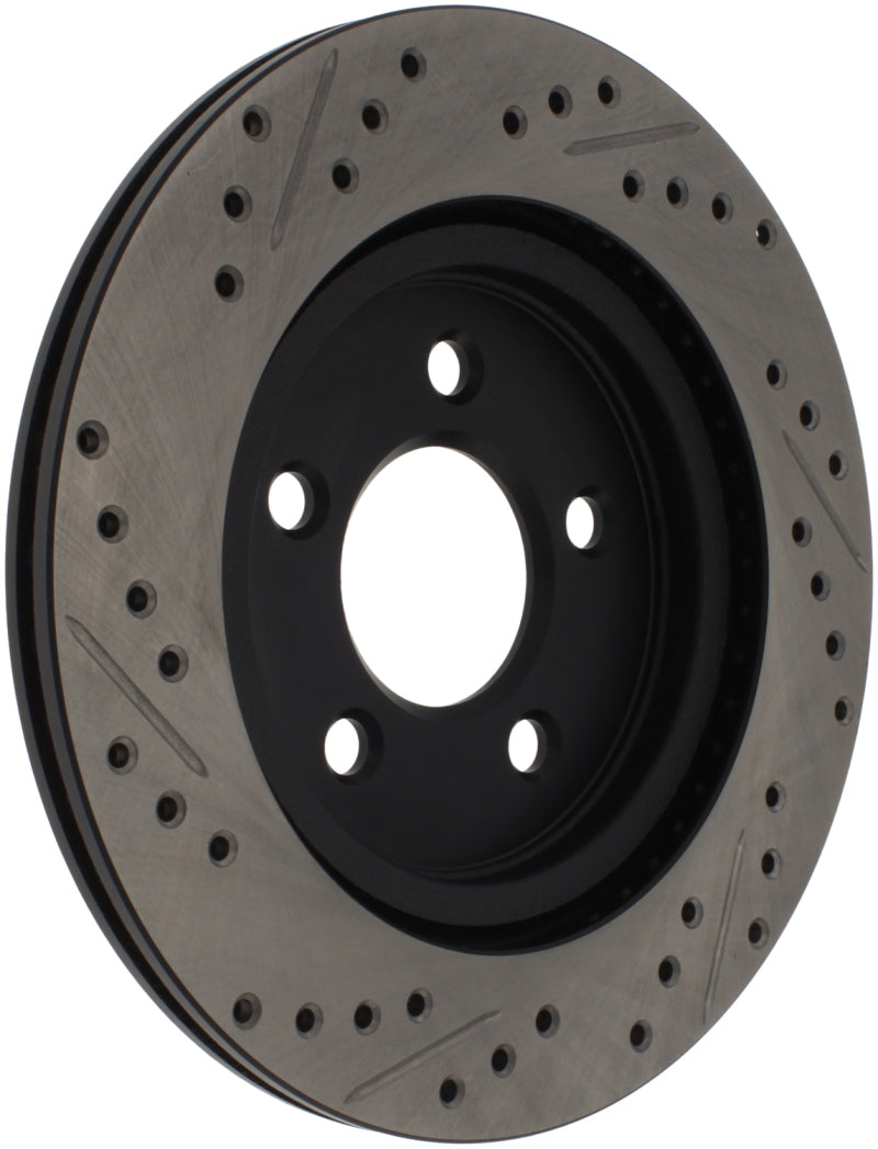 Stoptech 127.61087L StopTech 05-10 Ford Mustang Slotted & Drilled Left Rear Rotor