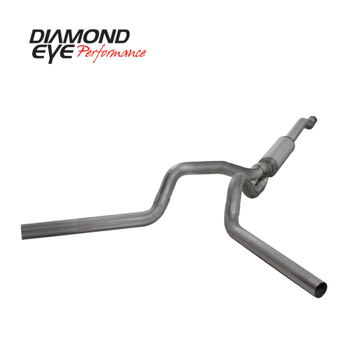 Diamond Eye Performance K4340S Diamond Eye KIT 4in Catback DUAL SS: 03-07 FORD 6.0L F250/F350