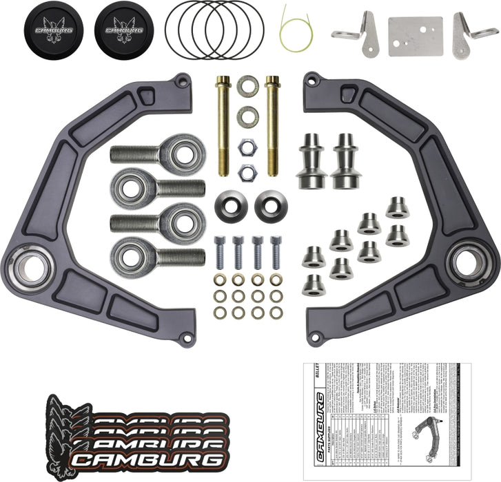 Camburg CAM-110233-GRY Ford Raptor 17-23 KINETIK V2 Performance Billet Uniball Upper Arms