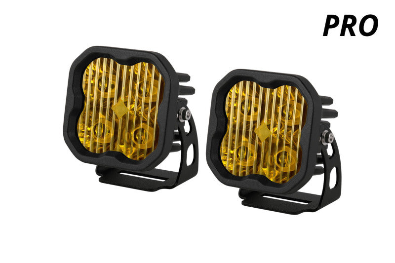 Diode Dynamics DD6133P SS3 LED Pod Pro - Yellow Flood Standard (Pair)