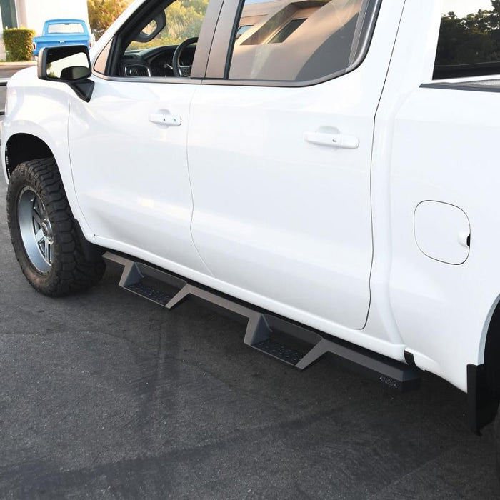 Westin 56-14135 2019 Chevrolet Silverado / GMC Sierra 1500 Crew Cab Drop Nerf Step Bars - Textured Black