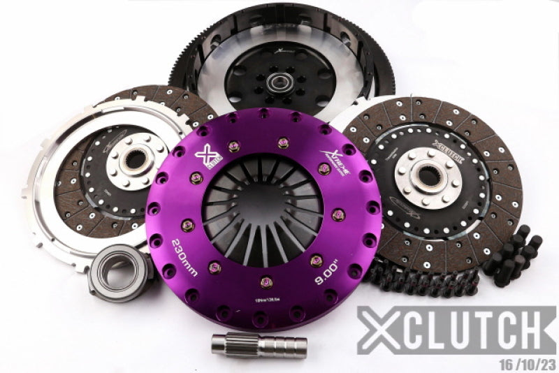 XCLUTCH XKHN23537-2G XClutch 17-21 Honda Civic Type R 2.0L 9in Twin Solid Organic Clutch Kit
