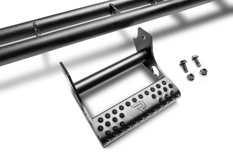 N-Fab T154RKRCC RKR Rails 16-17 Toyota Tacoma Double Cab - Tex. Black - 1.75in