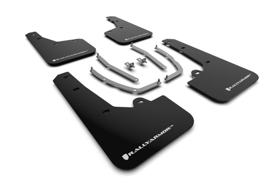 Rally Armor MF75-UR-BLK-WH 22-24 Hyundai Tucson Black UR Mud Flap w/White Logo