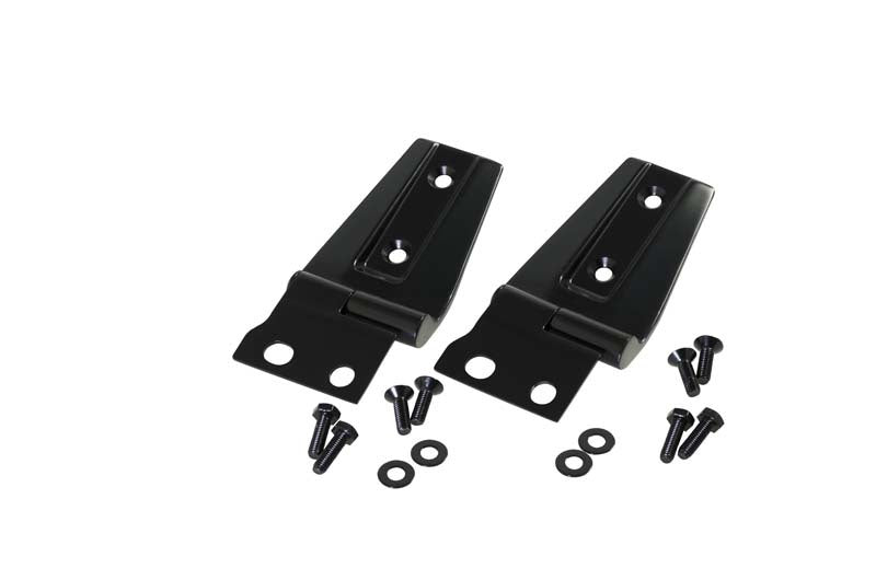 Kentrol 50572 07-18 Jeep Wrangler JK Hood Hinge Pair - Powdercoat Black