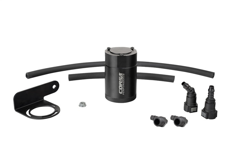 CORSA Performance CC0011 Corsa 2019-2024 Silverado/Sierra & 2021-2024 Tahoe/Suburban/Yukon/Denali Aluminum Oil Catch Can