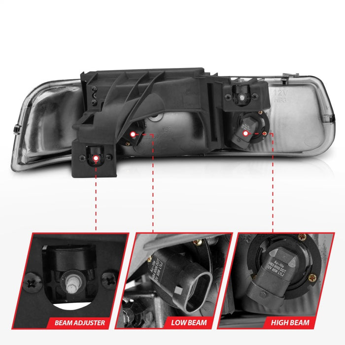ANZO 111011 ANZ Crystal Headlights