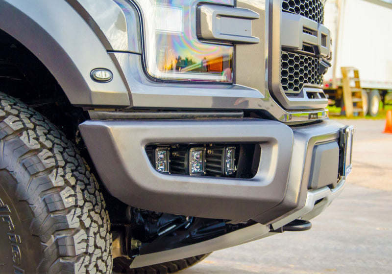 N-Fab F183FB LBM Bumper Mounts 2017 Ford Raptor - Tex. Black