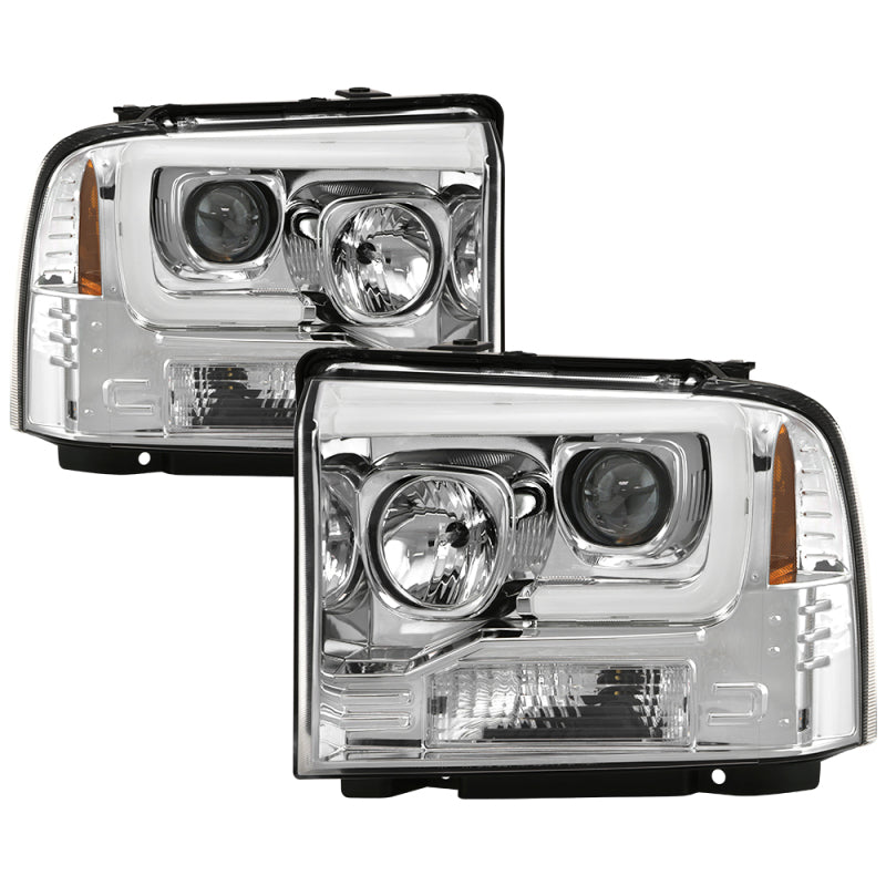 SPYDER 5087904 Spyder Platinum Ford F250/350/450 05-07 High-Power LED Module Proj. Headlights-Chrome (PRO-YD-FS05V2