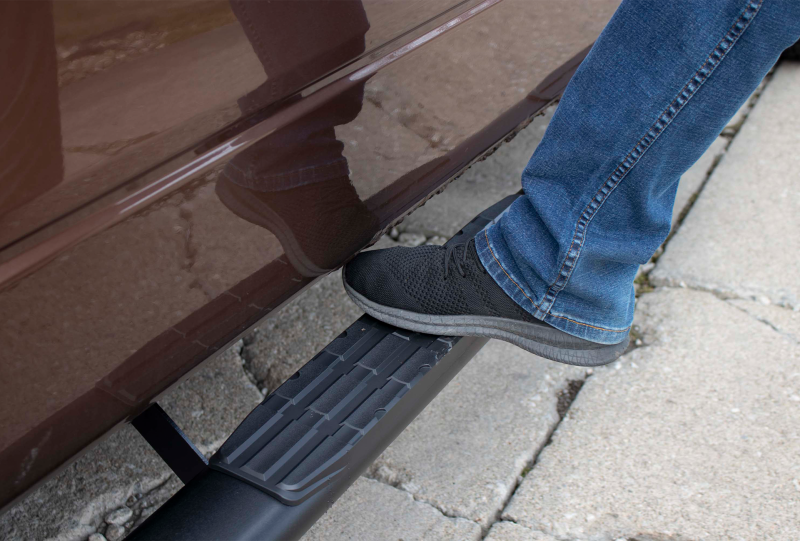 Fishbone Offroad FB21377 09-14 Ford F150 Extended Super Cab Oval Side Steps - Black Textured