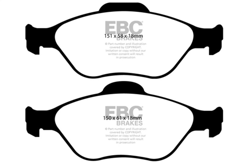 EBC DP2197/2 08+ Lotus 2-Eleven 1.8 Supercharged Greenstuff Front Brake Pads