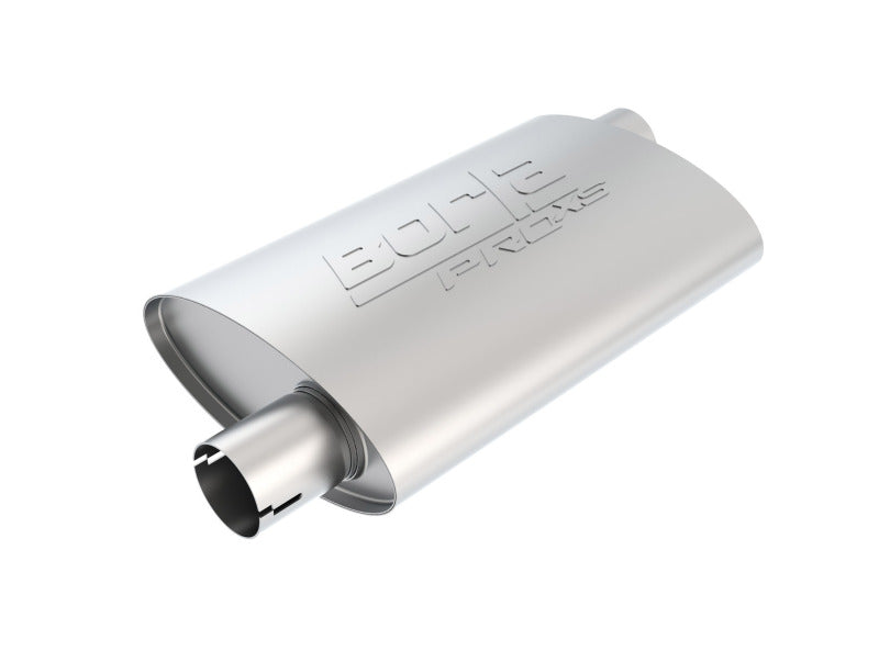Borla 400489 Universal PRO-XS Oval 2.25in Inlet / Outlet Offset Notched Muffler