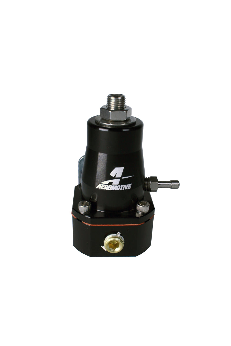 Aeromotive 13136 Adjustable Regulator Billet EFI Bypass - (2) -6 Inlets/(1) -6 Return - Black