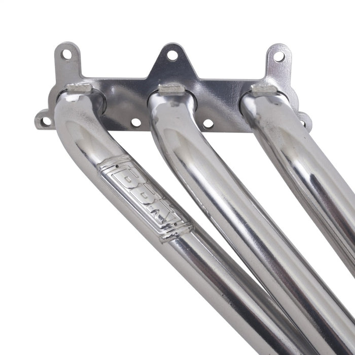 BBK 40410 10-11 Camaro V6 Long Tube Exhaust Headers With Converters - 1-5/8 Silver Ceramic