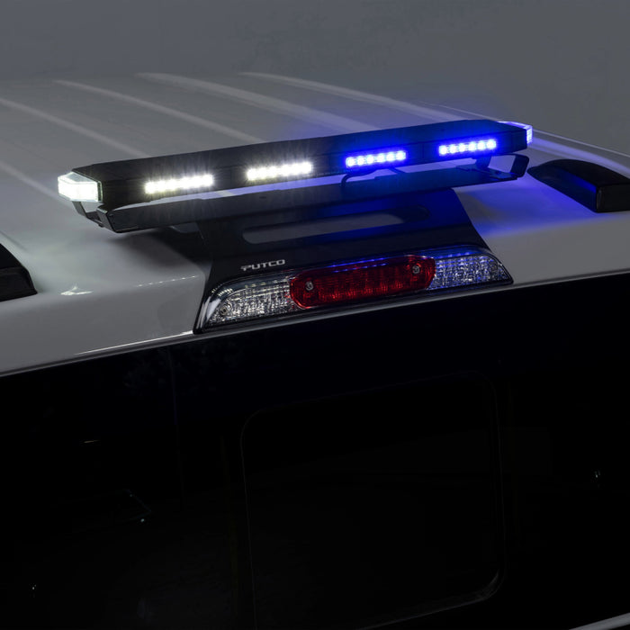 Putco 950224 24In Universal 24In Tri Color Hornet Light (Amber/Blue/White) - LED Stealth Rooftop Strobe Bar