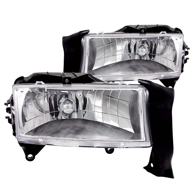 ANZO 111021 1997-2004 Dodge Dakota Crystal Headlights Chrome