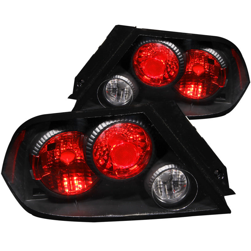 ANZO 221086 2002-2003 Mitsubishi Lancer Taillights Black