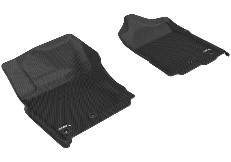 3D MAXpider L1NS08411509 2016-2019 Nissan Titan Crew Cab Kagu 1st Row Floormat - Black