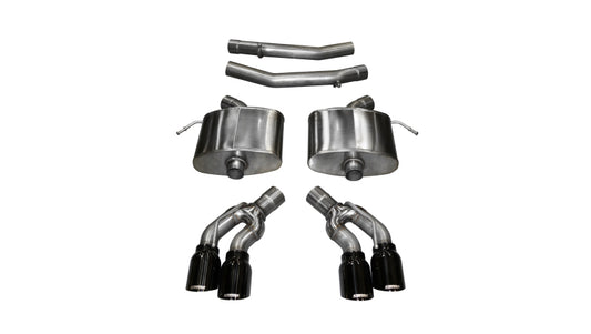 CORSA Performance 14358BLK Corsa 2016-2019 Cadillac CTS V 6.2L V8 2.75in Black Xtreme Axle-Back Exhaust