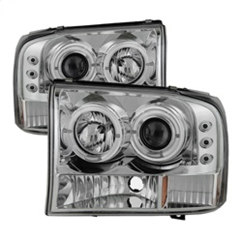 SPYDER 5010360 Spyder Ford F250 Super Duty 99-04 Projector Version 2 LED Halo LED Chrm PRO-YD-FF25099-1P-G2-C