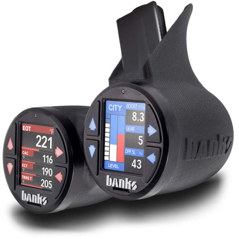Banks Power 63383 Banks Gauge Pod Kit 2023-2024 Ford F250-450 & 2021-24 F150 iDash Stealth Pod Mount - Dual Gauge