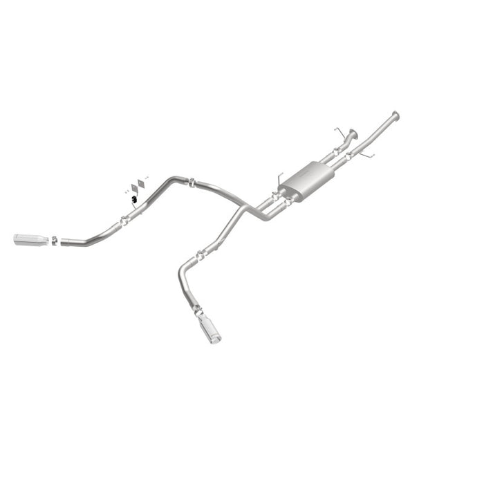 Magnaflow 19232 MagnaFlow Cat-Back 10-15 Toyota Tundra SC LB / CC SB 4.6L/5.7L V8 SS 2.5 Dual Split Rear 4in Tip