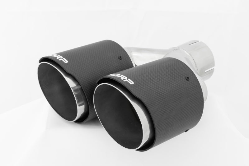 MBRP T5177CF Universal Carbon Fiber Dual Tip 4in OD/2.5in Inlet