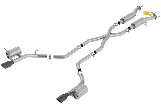 Borla 140792BC 18-20 Dodge Durango SRT 6.2L V8 2.75in ATAK SS Catback Exhaust w/ BLK Chrome Tips