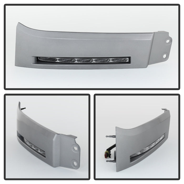 SPYDER 5077738 Spyder Toyota Tundra 07-13 Daytime LED Running Lights wo/switch Silver FL-DRL-TTU07-SIL