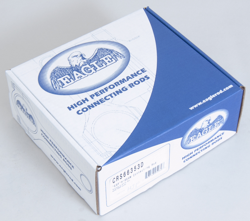 Eagle EAGCRS66353D BBC 4340 Forged H-Beam Rods 6.635in