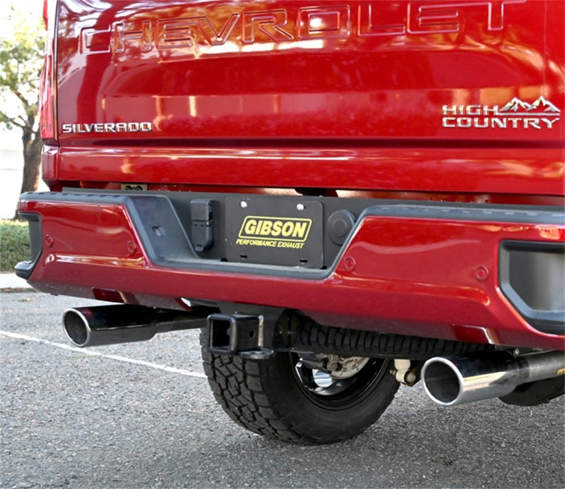 Gibson 65713 20-22 Silverado/GMC Sierra 2500 HD 6.6L Crew Cab (Long Bed) Cat-Back Dual Split Exhaust