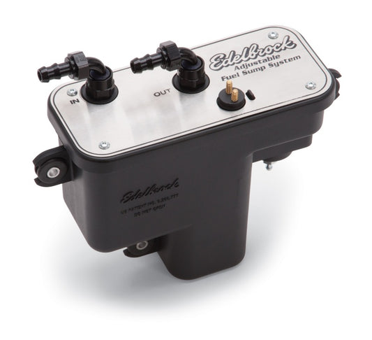 Edelbrock 36032 Fuel System Universal Fuel Sump Module Adjustable Fuel Sump Tank Only 255 LPH