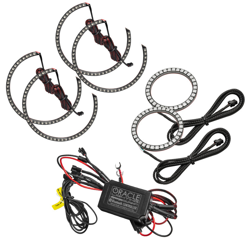 ORACLE Lighting 1458-332 Oracle 0814 Dodge Challenger Dynamic Surface Mount Headlight/Fog Light Halo Kit COMBO SEE WARRANTY