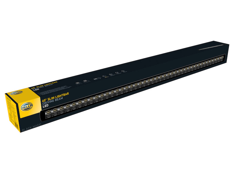 Hella 358176321 Universal Black Magic 40in Thin Light Bar - Driving Beam
