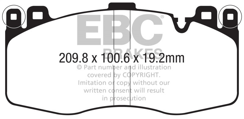 EBC DP42370R 2015+ BMW X5M 4.4TT (F85) Yellowstuff Front Brake Pads