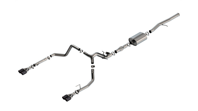 Borla 140997CFBA 2024 Chevy Silverado 1500 6.2L V8 ATAK Catback Exhaust w/ Simulator - CF Black Anodized