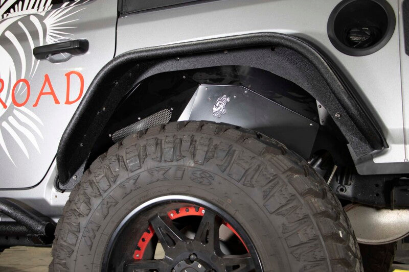Fishbone Offroad FB33130 2018+ Jeep Wrangler JL Front/Rear Set of 4 Aluminum - Blk Powdercoat Inner Fenders
