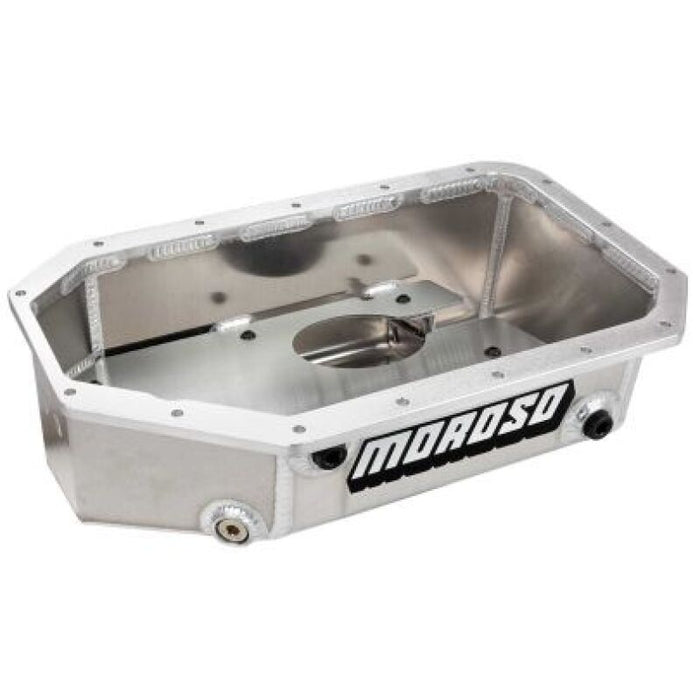 Moroso 20921 Honda/Acura K20/K24 Swap Road Race Baffled Wet Sump 6.5 Qt 6.25in Deep Aluminum Oil Pan