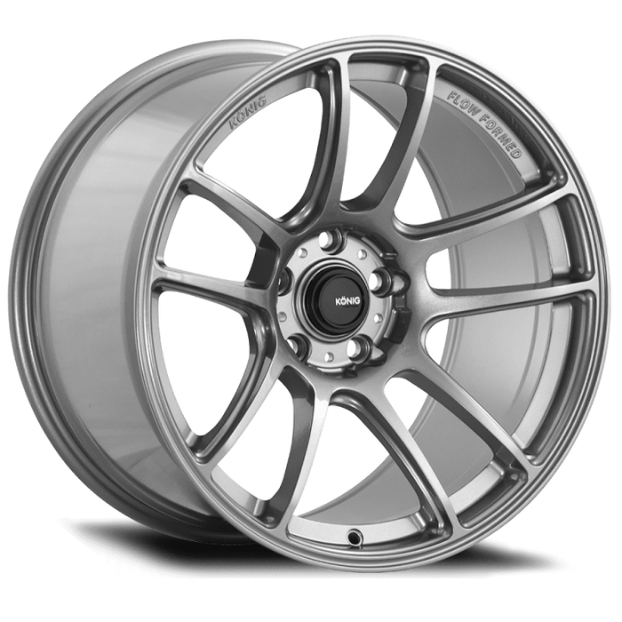Konig HL8851442T Heliogram 18X8.5 5X114.3 ET42 Titanium Metallic Knurled Bead Flow Formed