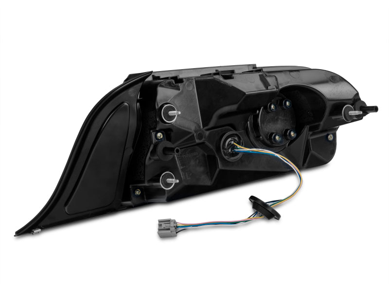 Raxiom 393827 15-22 Ford Mustang Halo LED Tail Lights - Gloss Black Housing (Smoked Lens)