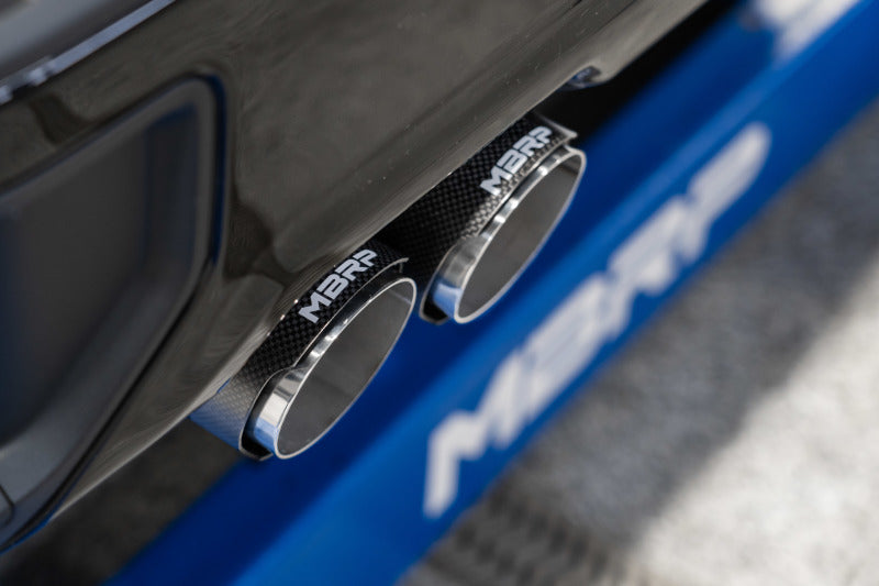 MBRP S50043CF 19-21 Chevrolet Silverado 1500 5.3L 3in Cat Back w/ 2.5in OD Carbon Fiber Tips - T304