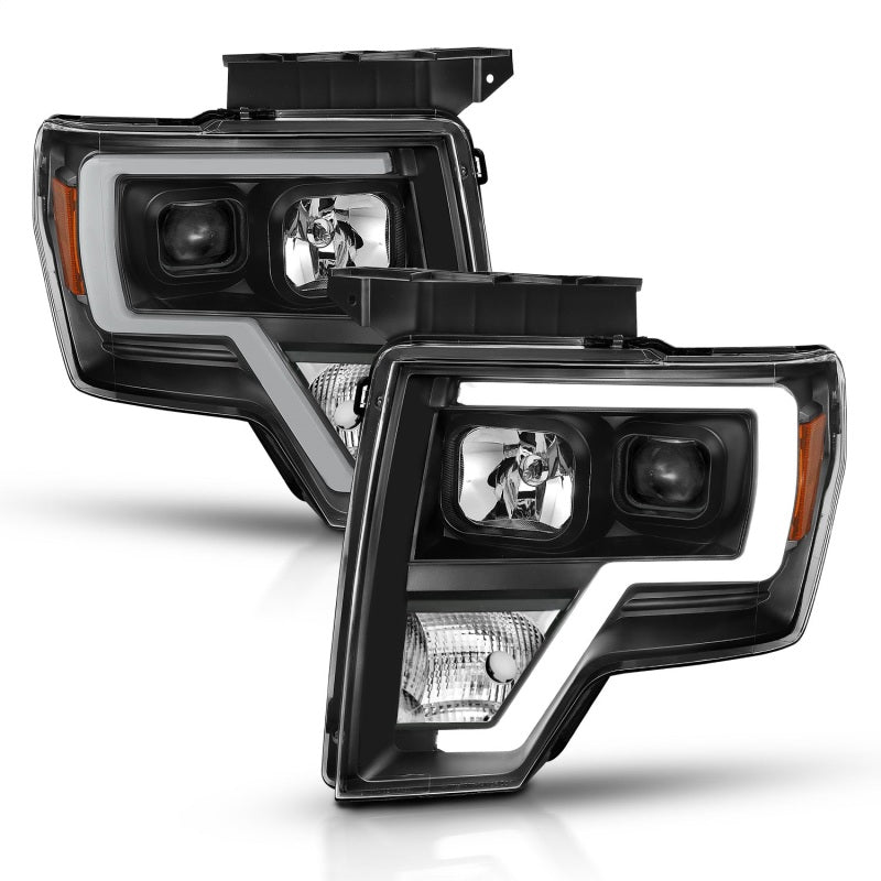 ANZO 111443 2009-2014 Ford F-150 Projector Light Bar H.L Black Amber