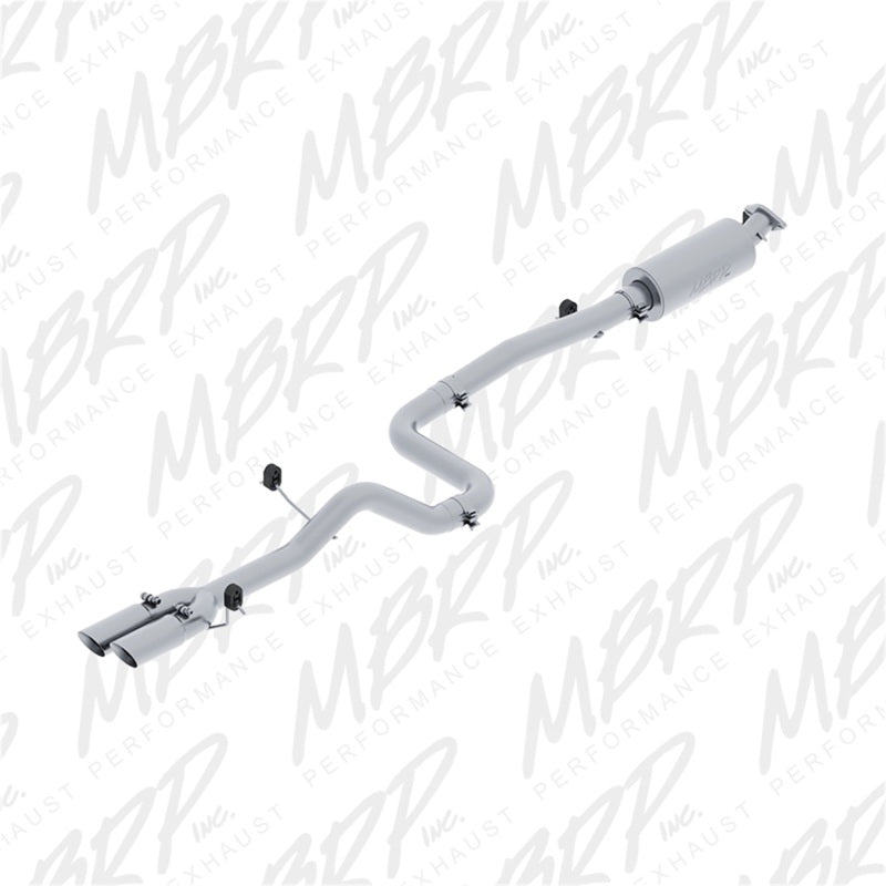 MBRP S4202AL 14-19 Ford Fiesta ST 1.6L EcoBoost 3in Dual Outlet Alum Cat Back