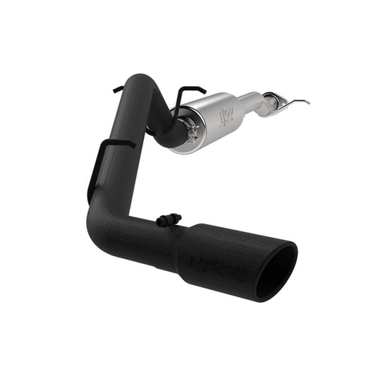 MBRP S5090BLK 17+ Chevrolet Colorado 2.5L/3.6L 3in Cat Back Single Side Exit w/ 4in Tip - Back Coated